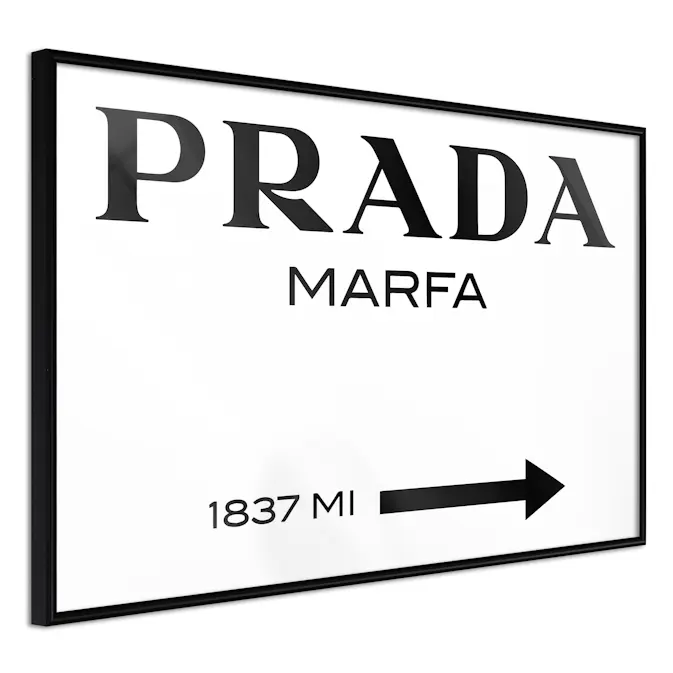 Poster Artgeist Affisch Prada Marfa