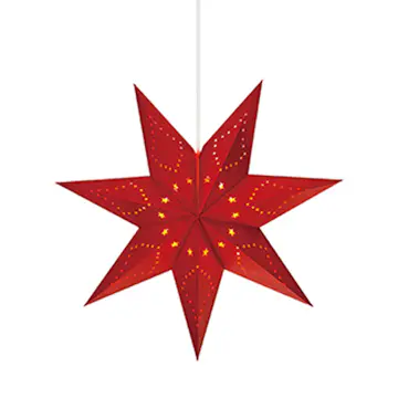 Adventsstjärna Markslöjd Saturnus 45 cm Hängande