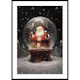 Poster Gallerix Santa Snow Globe
