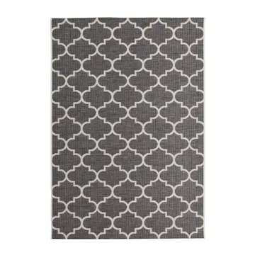 Flatvävd matta D-sign Lontrance Grå
