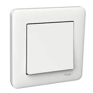 Strömbrytare Schneider Electric Exxact Trapp/1-pol Komplett