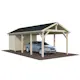Carport Palmako Robert 23,1 m2 med Förråd