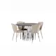 Matgrupp furniture/fashion Stone Ø120 cm med 4 Limhamn Light Stolar