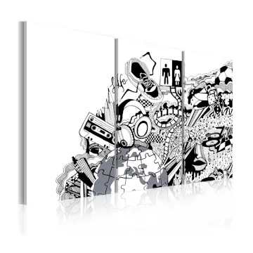 Tavla Arkiio Artistic Mess Triptych