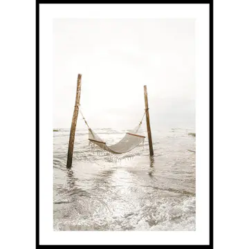 Poster Gallerix Tropical Beach Hammock