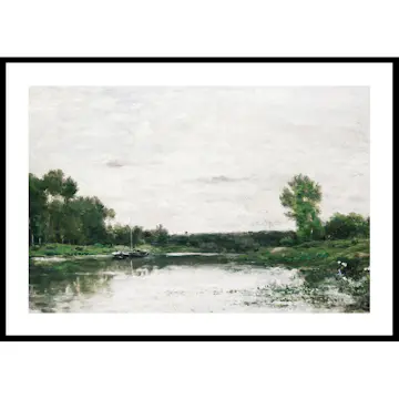 Poster Gallerix View On The Oise By Charles-François Daubigny