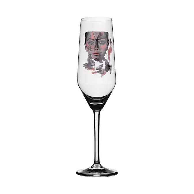 Champagneglas Carolina Gynning Butterfly Queen