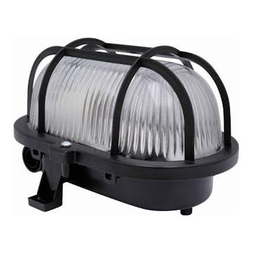 Gallerarmatur Malmbergs Oval Svart 60w