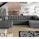 Hörnsoffa Scandinavian Choice Ventolia Bäddsoffa med dubbeldivan U-Formad