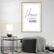 Poster Artgeist Affisch Black and White Home Sweet Home