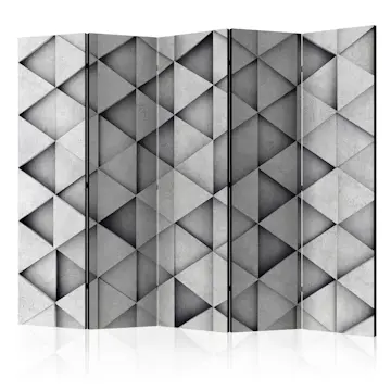 Rumsavdelare Skärmvägg Arkiio Grey Triangles II 225x172 cm
