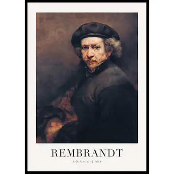 Poster Gallerix Self-Portrait 1659 By Rembrandt