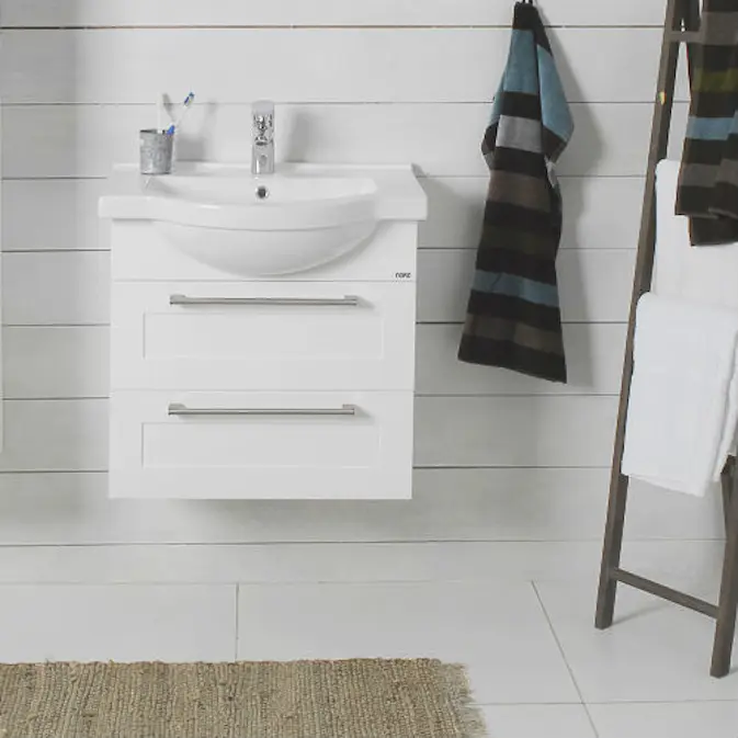 Möbelpaket Noro Newport 600 Matt Vit