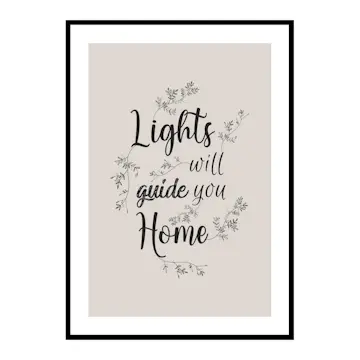 Poster Gallerix Lights Will Guide You Home