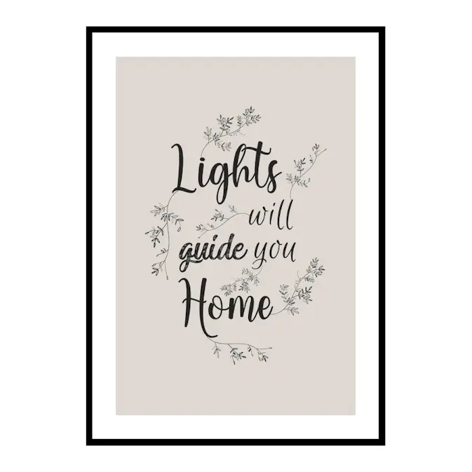 Poster Gallerix Lights Will Guide You Home