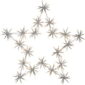 Ljusdekoration Star Trading Flower Star LED Julstjärna Utomhus