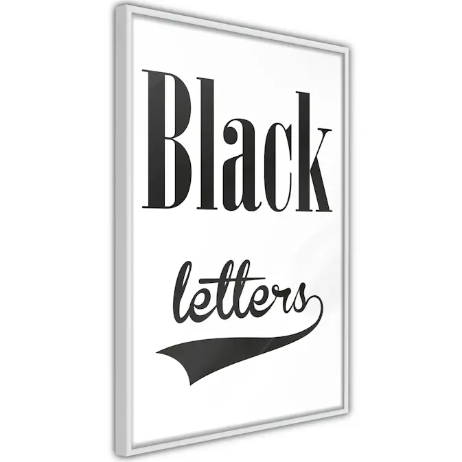 Poster Artgeist Affisch Black Letters