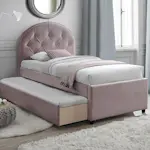 Säng Bedly Lara Rosa med Förvaring/Extra Säng 90x200 cm