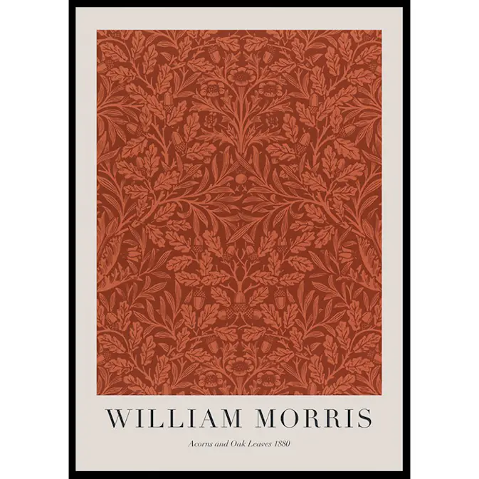 Poster Gallerix William Morris Acorns And Oak Leaves 1880