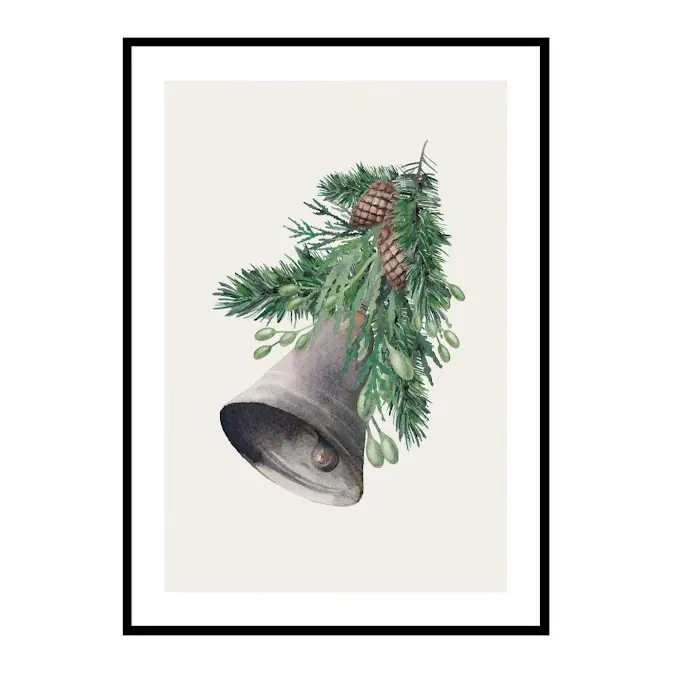 Poster Gallerix Watercolor Christmas Bell