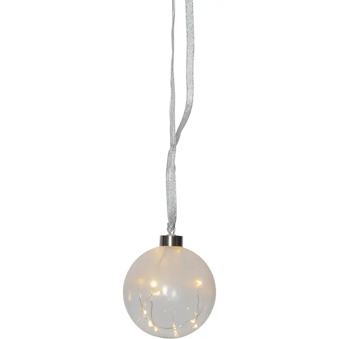 Glasdekoration Star Trading Glow Batteridriven