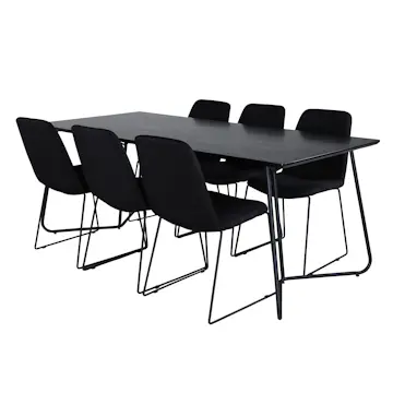 Matgrupp Venture Home Annika med 6 Muscot Stolar