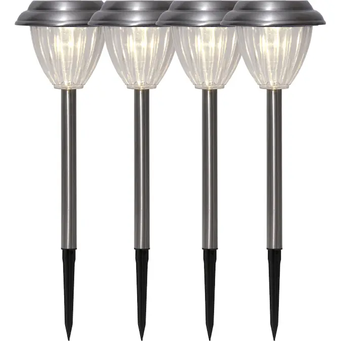 Solcellspollare Star Trading Palma LED Utebelysning med Sensor 4-pack