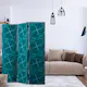 Rumsavdelare Skärmvägg Arkiio Geometric Turquoise 135x172 cm