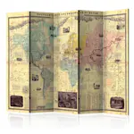 Rumsavdelare Skärmvägg Arkiio Nouvelle Carte Du Monde 225x172 cm