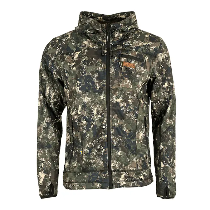 Fleecejacka Woodline med huva Optima-2