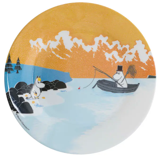 Barntallrik Rätt Start Mumin Skog & Sjö Orange