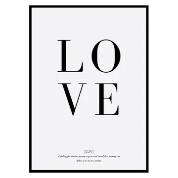 Poster Gallerix LOVE