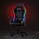 Gamingstol Kuura RGB Svart Justerbar med Inbyggda RGB-Lampor