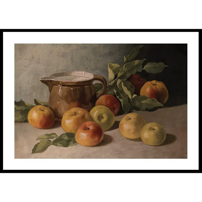 Poster Gallerix Stillleben Mit Äpfeln By Walter Stoitzner