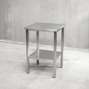 Bänkstativ Vilan Stainless Variant Stativ med Toppskiva & Underhylla