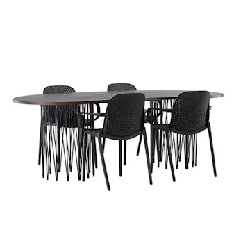 Matgrupp furniture/fashion Stone med 4 Baltimore Stolar