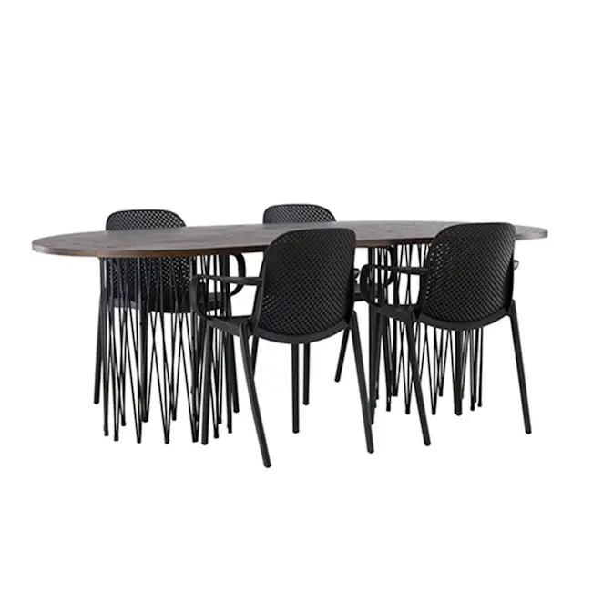 Matgrupp furniture/fashion Stone med 4 Baltimore Stolar