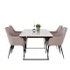 Matgrupp Venture Home Estelle Rektangulär med 4st Comfort Stolar