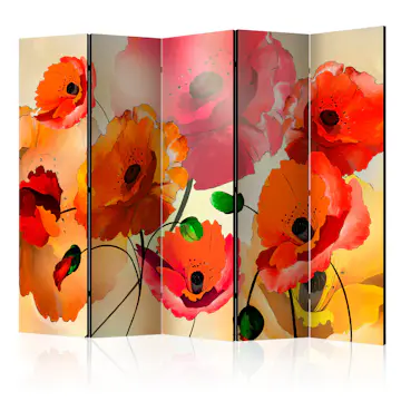 Rumsavdelare Skärmvägg Arkiio Velvet Poppies II 225x172 cm
