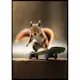 Poster Gallerix Skating Squirrel