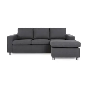 3-sitssoffa Basic Home Crazy Vändbar L-formad Divan 215 cm