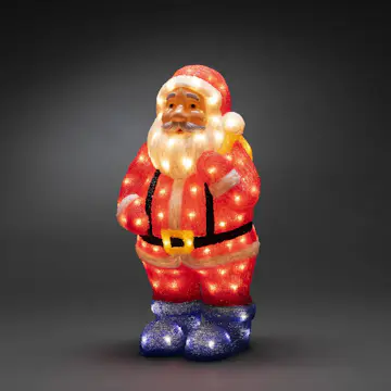 Dekorationsfigur Gnosjö Konstsmide Tomte akryl 55cm 104 LED