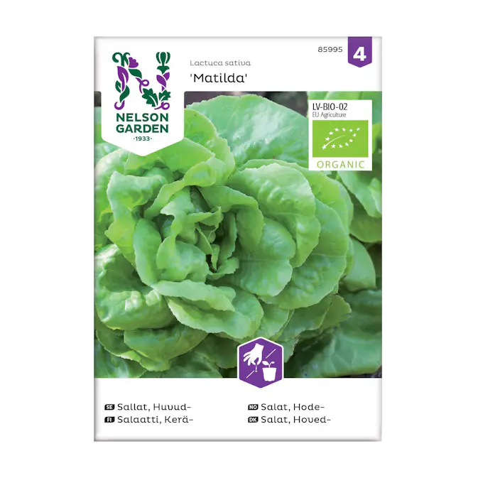 Frö Huvudsallat Nelson Garden Matilda Organic