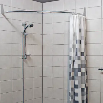 Duschstång Ericsindustrier Rundad för Hörn