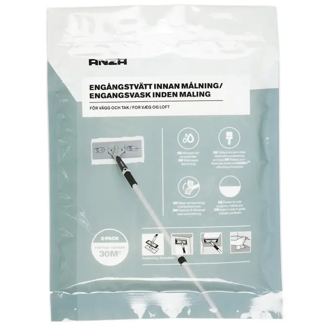 Engångstvätt Anza För Vägg & Tak