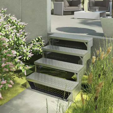 Trädgårdstrappa Dolle Gardentop utan Räcke