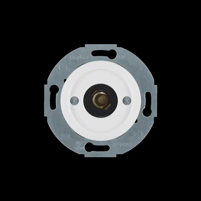 Tryckknapp Hager 1-polig Insats utan Klor Återfjädrande för Signallampa E10 2 A 2 W Serie 1930