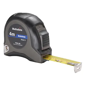 Mätband Hultafors Kort PRSS Rostfritt 4M