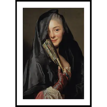 Poster Gallerix The Lady With The Veil By Alexander Roslin