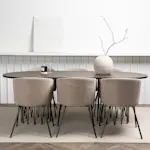 Matgrupp furniture/fashion Stone med 6 Berit Stolar